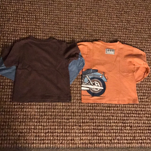 ⛔️SOLD⛔️ 💰 3 for $25 🏷 Adorable boys motorcycle long sleeve shirt LOT - Picture 2 of 8